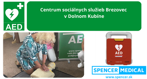 AED Defibrilátor Centrum sociálnych služieb Brezovec  v Dolnom Kubíne